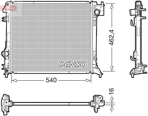 Denso KüHler WasserküHler FüR Nissan Qashqai II Renault Kadjar J11 J11 HA-image
