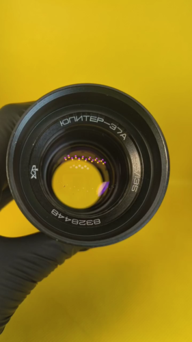 Soviet Telephoto lens Jupiter 37 A 135mm f/3.5 Portrait lens SLR lens M42 mount - Video 1 of 1