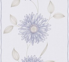 A.S. Création Tapete Viora 1338-47 Grau Blau Beige Creme stylisch Floral Vlies