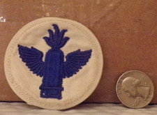 WW2 KRIEGSMARINE COASTAL ARTILLERY SLEEVE INSIGNIA. NO GLOW ORIGINAL