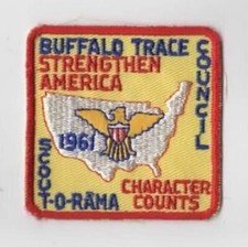 1961 Scout-O-Rama Strengthen America Bufflao Trace Council RED Bdr. [AR-2804]