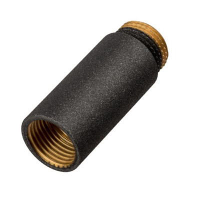 Fitting Hahnverlängerung Verlängerung Messing 1/2'' - 40mm Schwarz Graphit