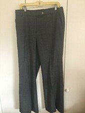 Talbots Size 12 Wool Pants Slacks Trousers Lined Charcoal Shadow Gray Straight