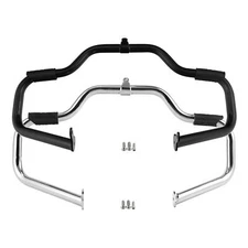 Mustache Highway Engine Crash Guard Bar Chrome/Black For Harley Touring 09-2024