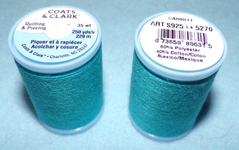 Coats and Clark Quilting & Piecing Thread, 250 yds Parakeet (5270)
