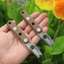 EDC Titanium Pry Bar Crowbar Bottle Opener Portable Pocket Outdoor Multi Tools