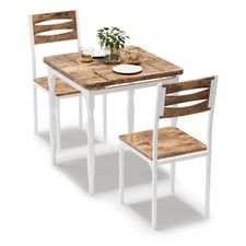 3 Piece Dining Table Set for 2 Home Dinette Table Kitchen Table and 2 Chairs