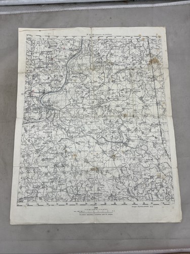 WW2 Russian Military Map Of Alekssin 1939 Paper (EE183