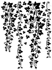 Really Great Stencils, Hanging Ivy Stencil, 6x8", Leaves, Vines, Borders, Leaf