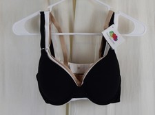 Fruit of the Loom 3 PACK Womens Smooth Cotton Bra Black/White/Beige Size 36B