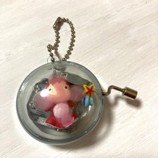 Studio Ghibli Ponyo Hand Crank Music Box Keychain Japan Rare Discontinued