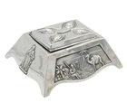 Edwardian Sterling Silver British Military Campaign Inkwell Antique London