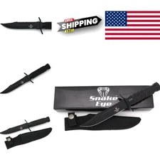 Outdoor Survival Knife 9.5 Inch Stainless Steel Blade with Fishing Kit Included