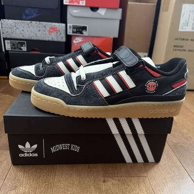 Midwest Kids × adidas originals Forum Low Black GW0035 Rare Men's Size 10