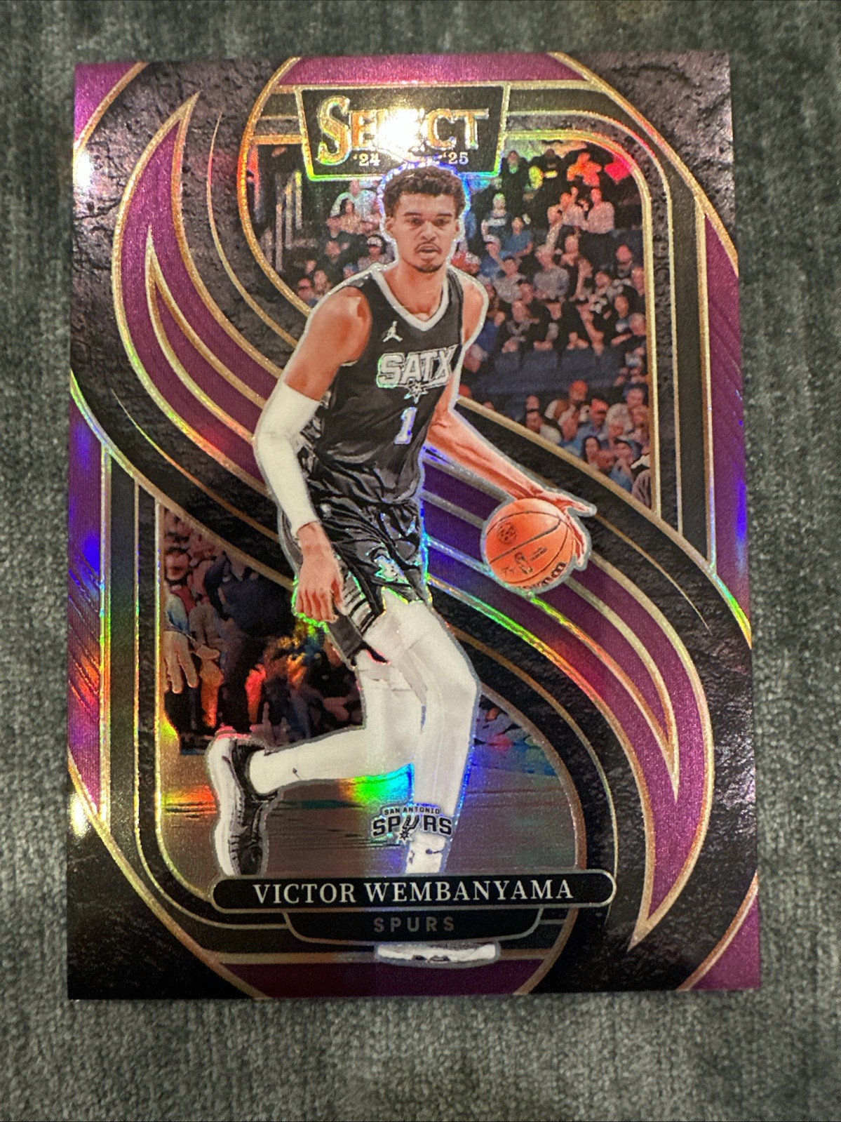 2024-25 Panini Select - Premier Level Victor Wembanyama #102 Purple Prizm /99