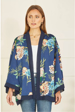 Yumi Floral Satin Kimono jacket size 14