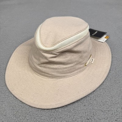 Tilley TMH55 Airflo Mash Up Hat Size 7 3/4 Sand Outdoor Hiking Sun Bucket NWT