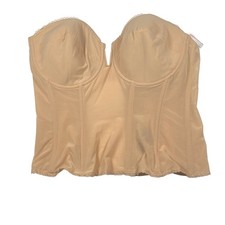 Dominique MOCHA Vivienne V-Wire Longline Strapless Bridal Bra 42D