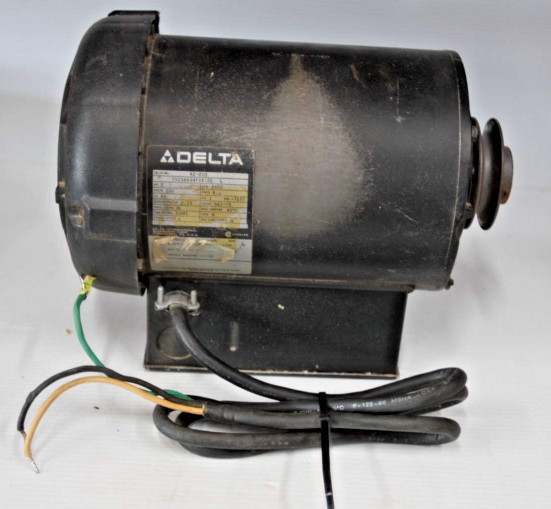 Delta 1 1/2 HP 3450 RPM Table Saw Motor 62-044 W Switch & Cords