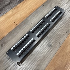 48 Ports Patch Panel 2U Rack CAT 6 Pre-Owned 