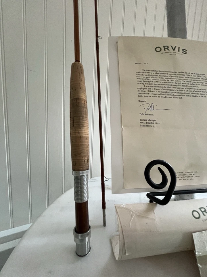 Barra de mosca Orvis BAMBOO vintage años 60 Foto 4 de 4
