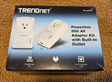 TRENDnet Powerline 500 AV Adapter Kit 2 Pack - TPL-407E2K - NEW In Packaging