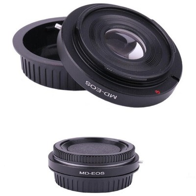 New MD-EOS Lens Mount Glass Adapter For Minolta MD MC Lens to for Canon EOS EF