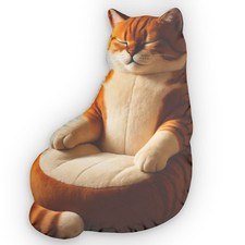 Cat Shaped Pillows, Cozy Relaxation Space, Home Decor, Gift for Cat Lovers