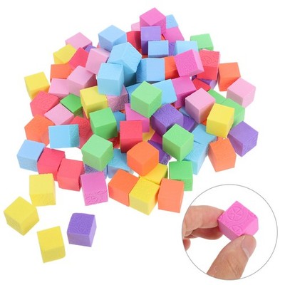 100 Pcs Schaumstoffblöcke Schaumstoffklötze Lehrerbedarf Geometrische Modelle