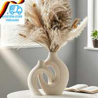 Keramik Vase, Sukiypo 2Er Set Hohle Beige Moderne Vasen FüR Nordisches, Vasen De