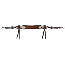 Showman Sierra Blooms Leather Wither Strap