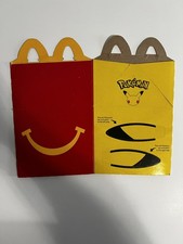 Pokemon Mcdonalds Happy Meal Box. Pikachu Box. Box Only. One Box