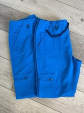 Figs Cairo Cargo Scrub Pants X2 Mens Medium Royal Blue Medical Nurse Doctor