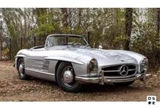 1/18 Diecast Mercedes Benz 300 SL Roadster 1957 Silver