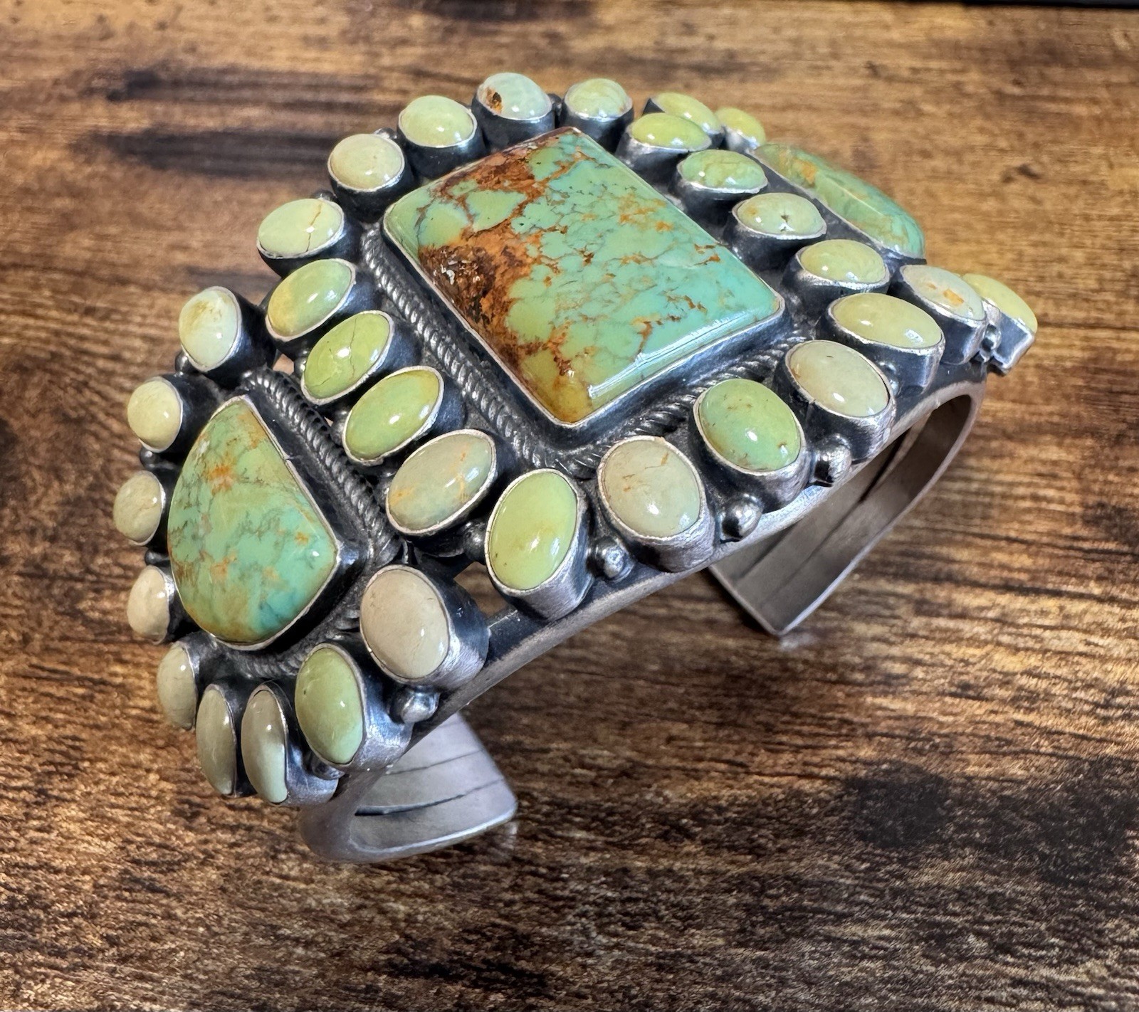 NAVAJO 故カークスミスKirk Smithターコイズ&コーラルバングル NAVAJO