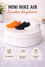 3 unit mini sneaker keychain - nike air