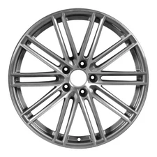 22x11.5 10 Double Spoke Rear Alloy Wheel Polished & Painted Dark Charcoal 67589