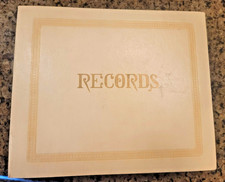 45 RPM Vintage Record Holder Carrying Case with Index and 12 Records