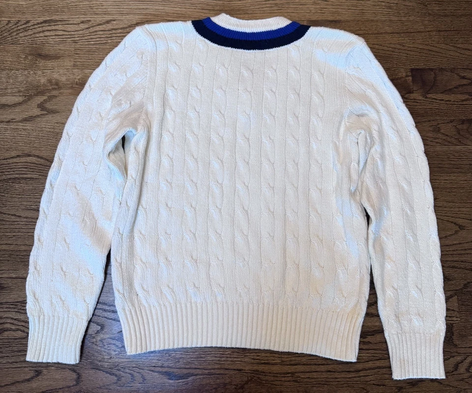 Suéter de cricket vintage Polo Ralph Lauren 100 % algodón grande Foto 2 de 4