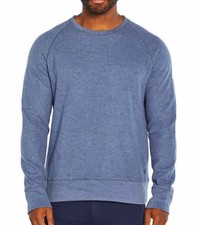 NWT Banana Republic Men  s XL Waffle Crew Pullover Shirt Blue X-Large BR Light