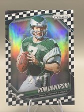 2025 Panini Prizm Black & White Checker #207 Ron Jaworski ~ Philadelphia Eagles