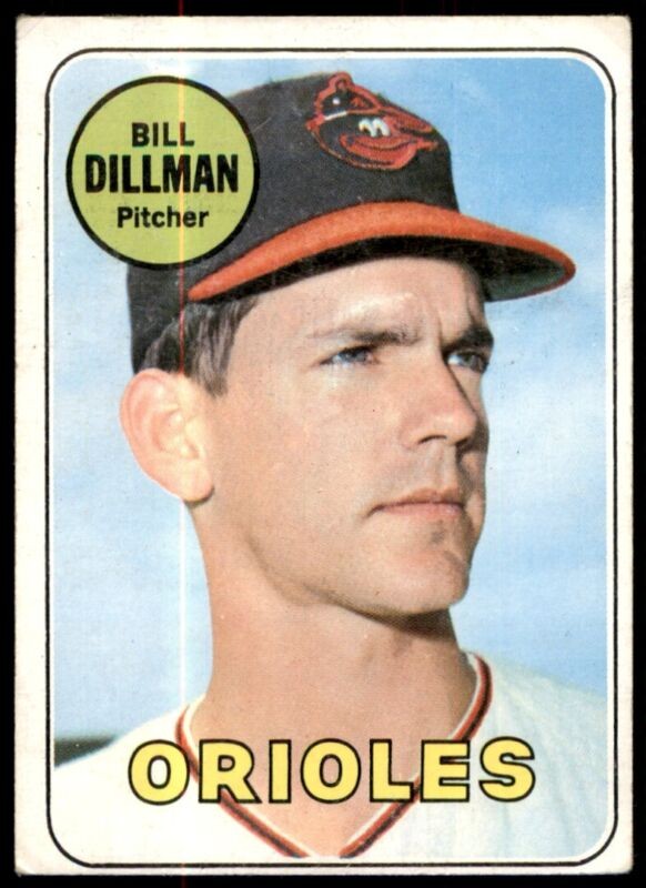 1969 TOPPS BILL DILLMAN 141 VG BASEBALL BALTIMORE ORIOLES