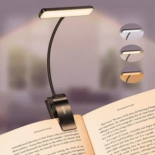 Gritin 19 LED Rechargeable Book Light for Reading in Bed with Memory Function- E