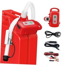 Automatic Fuel Transfer Pump, Fast 3.2 GPM Flow Gas Transfer Pump with Auto Red