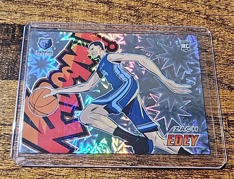 ZACH EDEY ROOKIE KABOOM! 2024-25 PANINI REVOLUTION #20 RC MEMPHIS SSP CASE HIT