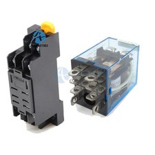 5set Relay LY2NJ DC12V Small Coil Power Relay 10A 8PIN Coil DPDT  Socket Base