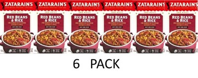 Zatarain's No Artificial Flavors Red Beans & Rice Mix 8 oz Box - 6 PACK