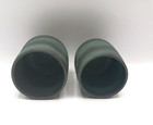 Japanese Pottery Husband & Wife Temple Tea Cup Set Green And Gold Stoneware  — photo 7