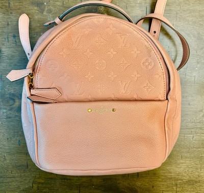 Louis Vuitton Pink Monogram Empreinte Small Backpack Top Handle Gold Hardware