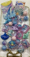 24 Ocean Whale With 3D Sea Animals Focal Beads For Beadable Pens Keychains